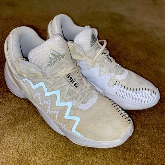adidas | Shoes | Don Issue 2 Adidas Mens Basketball Shoes Size 1 White |  Poshmark